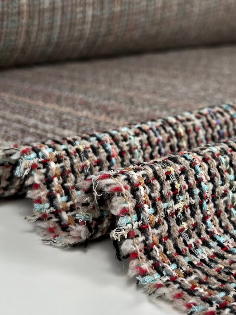 Luxury Italian Tweed Coat "Lily"