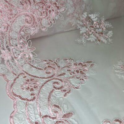 Turkish Evening Lace in Soft Pastel Colors - Image 2