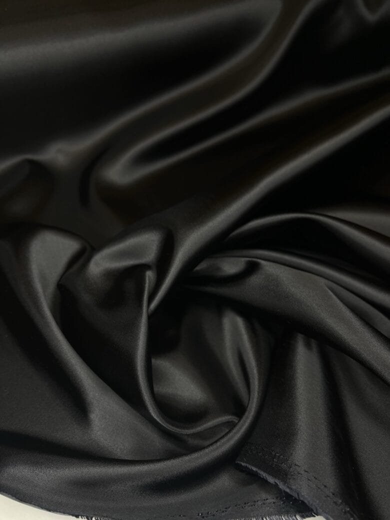Итальянская подкладочная ткань «Classic Black» черного цвета