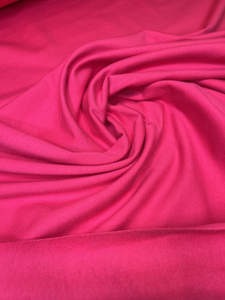 Double-sided loop fabric with fluff fuchsia