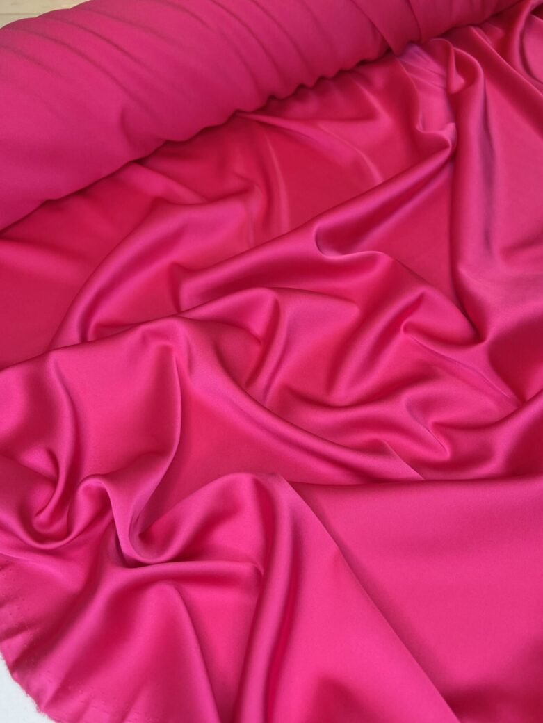 Armani silk (satin) in bright pink color
