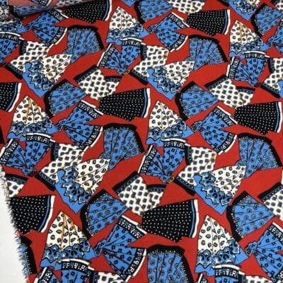 Ткань для платья "Принт французского платка" — изображение 2