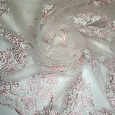 Turkish Evening Lace in Soft Pastel Colors - Image 1