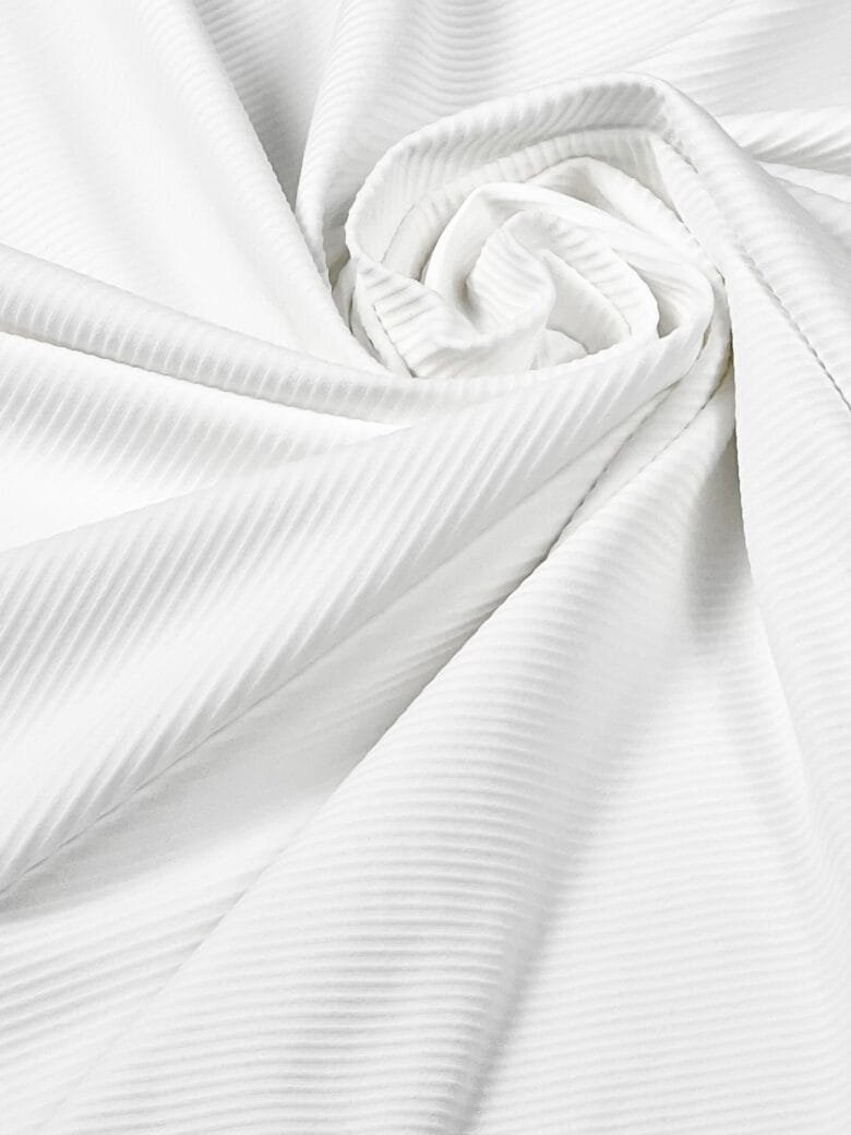 Italian textured lycra (lycra) in white color