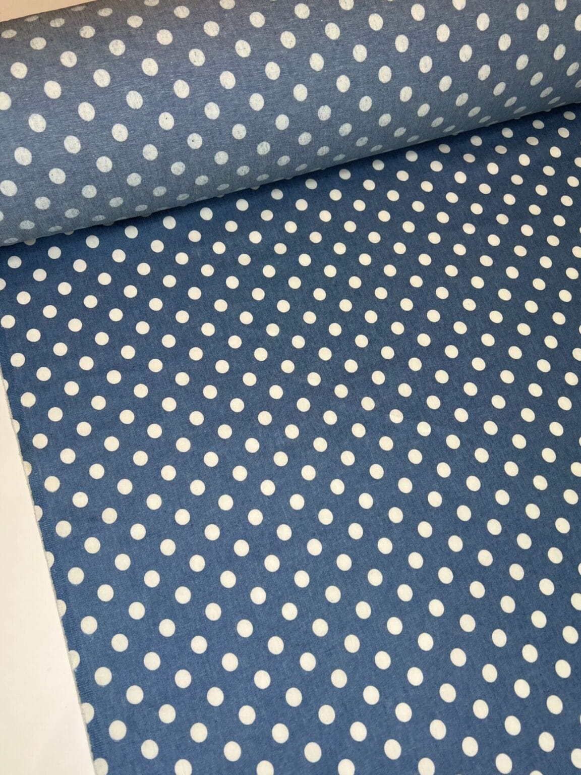 Nestor denim (denim fabric) pea pattern