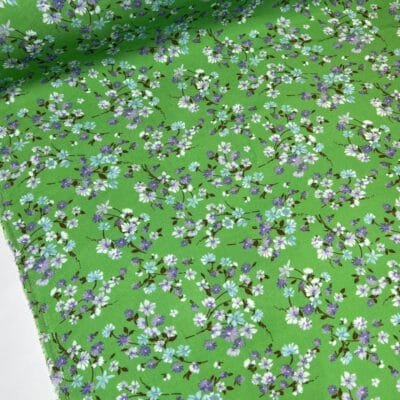 Viskozės suknelinis/kostiuminis audinys žalios spalvos (kaina už likutį 1 m) - Image 2