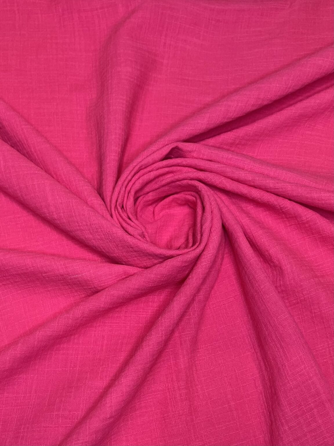 Fuchsia Color Linen Imitation Muslin