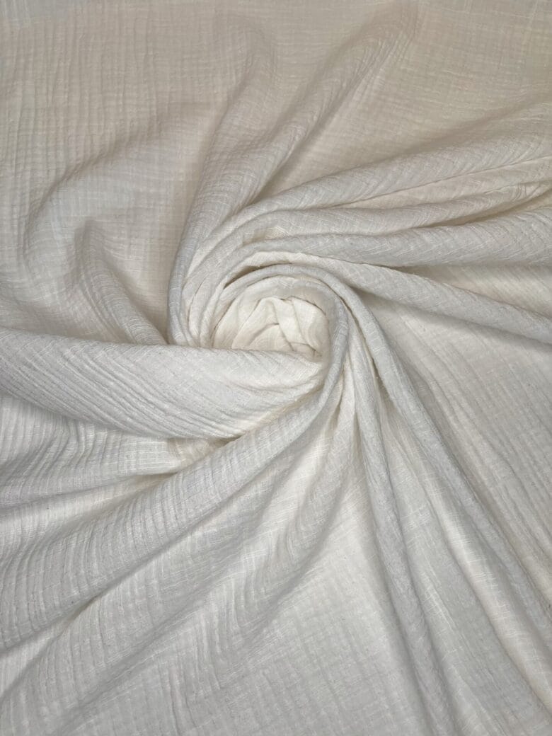 Muslin Linen Imitation in "Milk White" Color