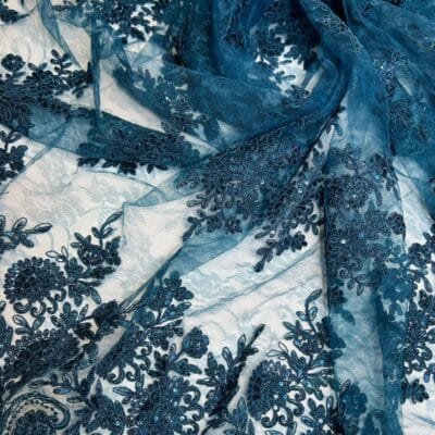 Турецкий вечерний гипюр водного цвета — изображение 1