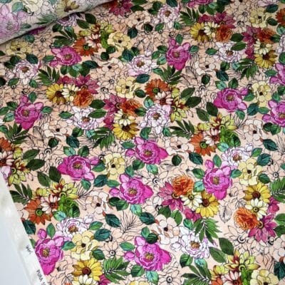 Italian Satin Collectible Natural Silk "Pastel Watercolor" - Image 2