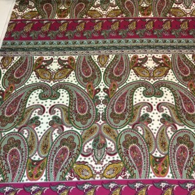 Итальянская хлопковая ткань с эластаном в раппортах — изображение 2