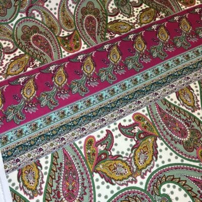 Итальянская хлопковая ткань с эластаном в раппортах — изображение 3