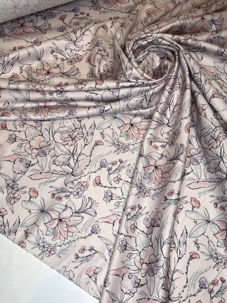 Collectible Cotton Satin in Soft Pink Color