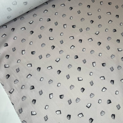 Kolekcinis medvilnės satinas perlo spalvos - Image 2