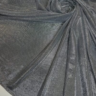 Glossy "Moonlight" Fabric in Silver Color - Image 1