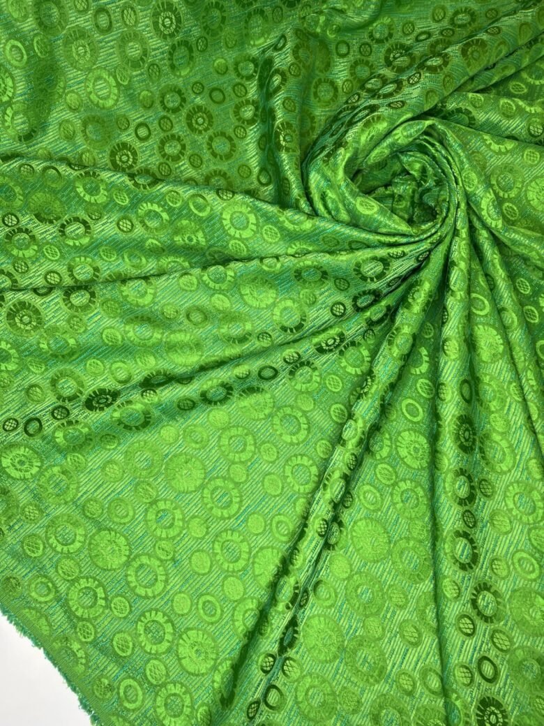 Italian Jacquard in Green Color