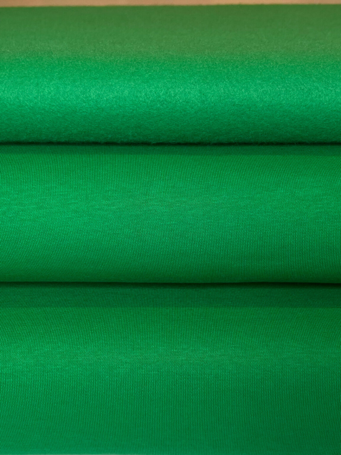Triple-loop looped knitwear with fleece PENYE green color (PT03)