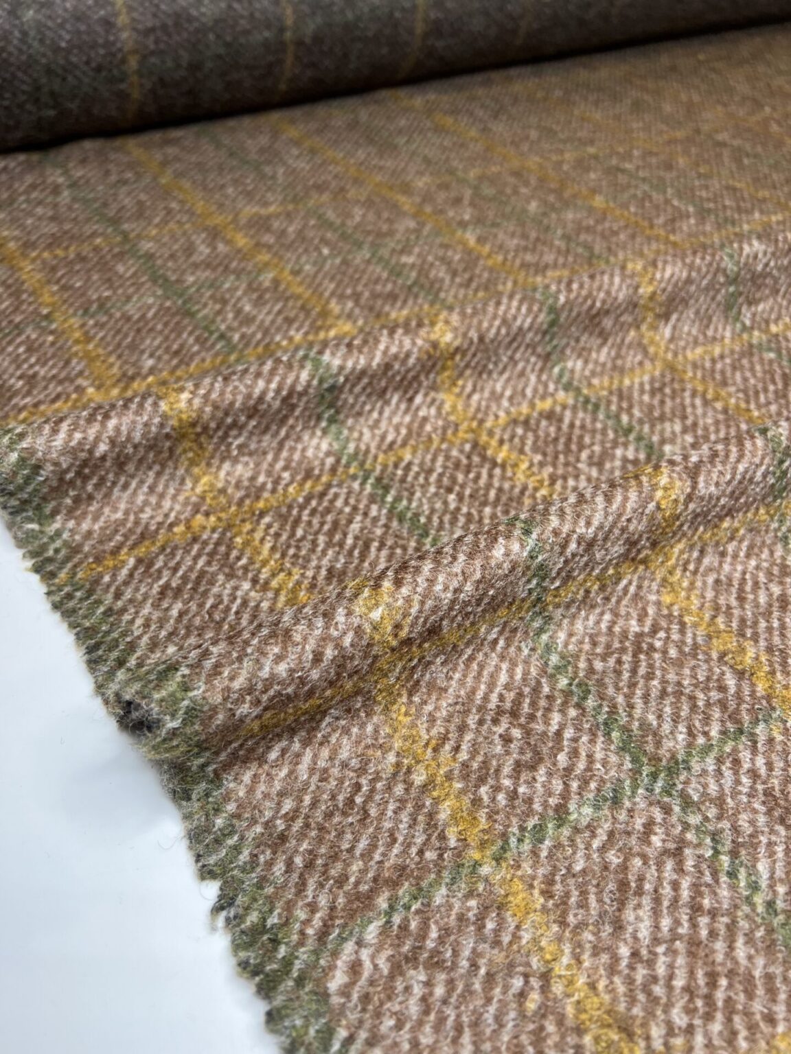 Itāļu elastīgs trikotāža ar vilnu „Amber“