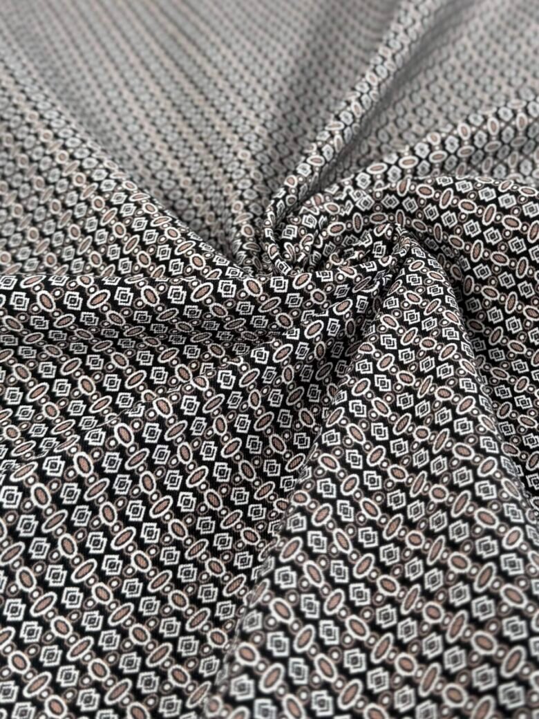 Stretchy Suit Viscose Fabric with "Optical" Design