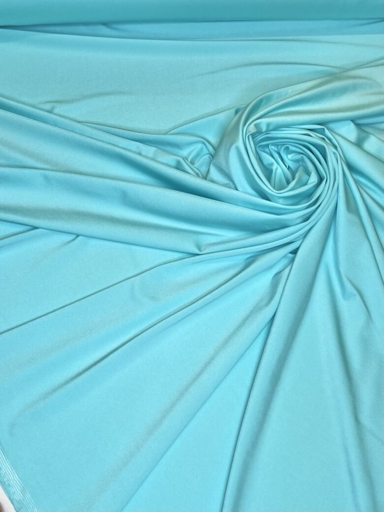 Lycra fabric in light blue color