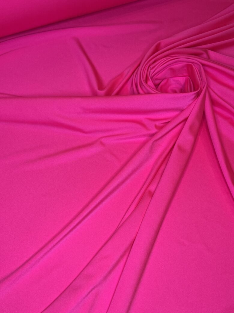 Lycra fabric in bright pink color
