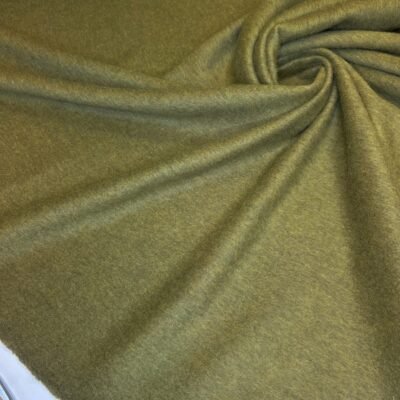 Itāļu MOHERAS vilnas audums sūnu zaļā krāsā - Image 1