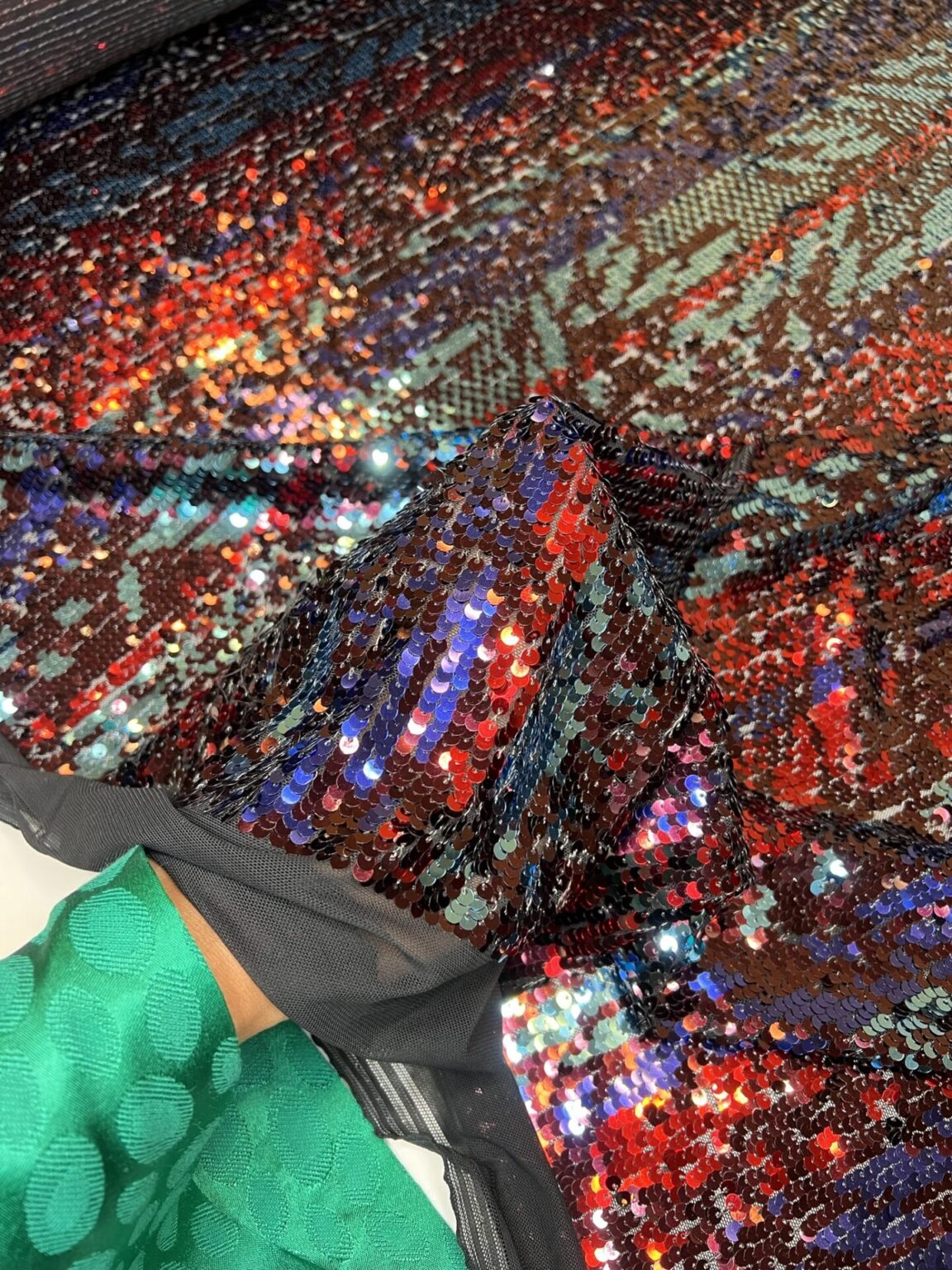 Colored Sequin Fabric