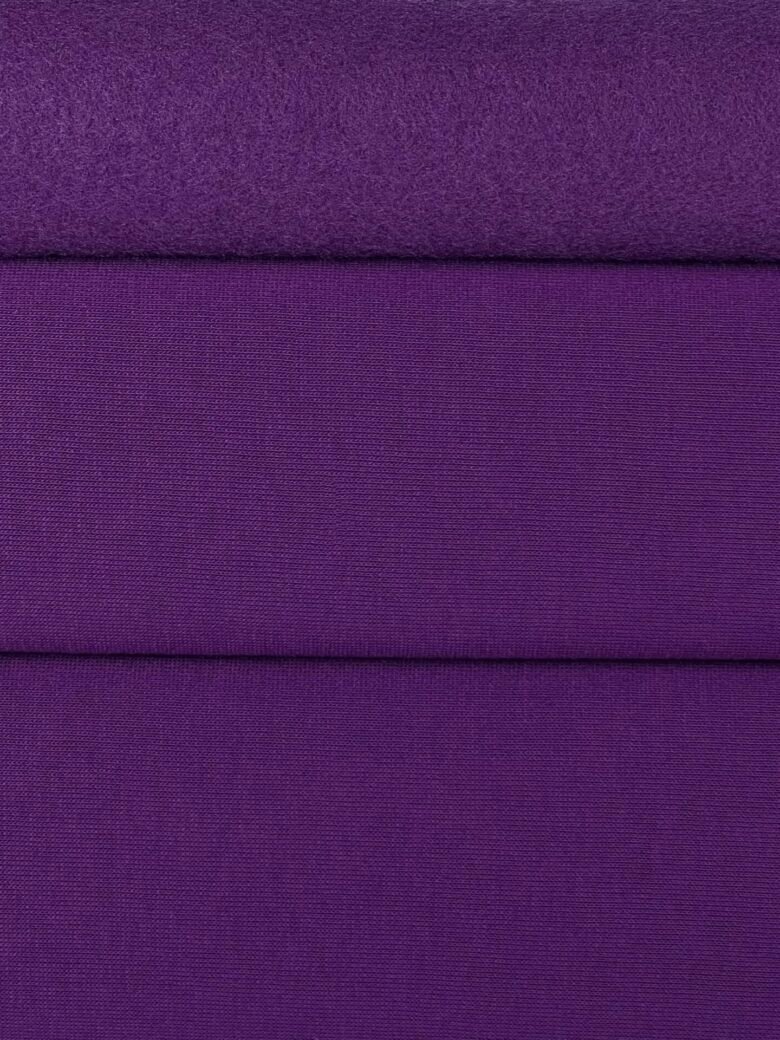 Three-thread looped knitwear with fleece PENYE violet color (PT05)