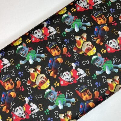 Cotton - fabric "Puppies" 1 (WITH DEFECT) - Image 1