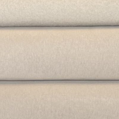 Three-thread looped knit with fleece in PENYE "Light Beige" color (KD28) (price for the remaining 1.7 m) - Image 1