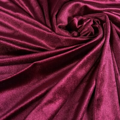 Tamprus aksomas bordinės spalvos - Image 1