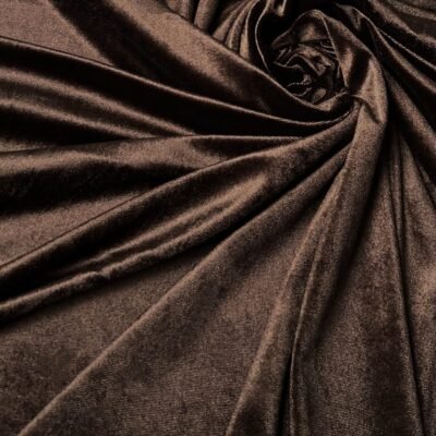 Tamprus aksomas tamsiai rudos spalvos - Image 1
