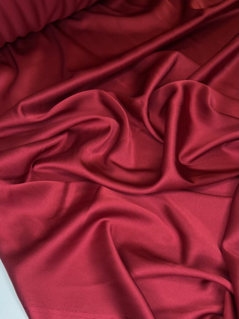 Armani silk (satin) in "Bordeaux" color