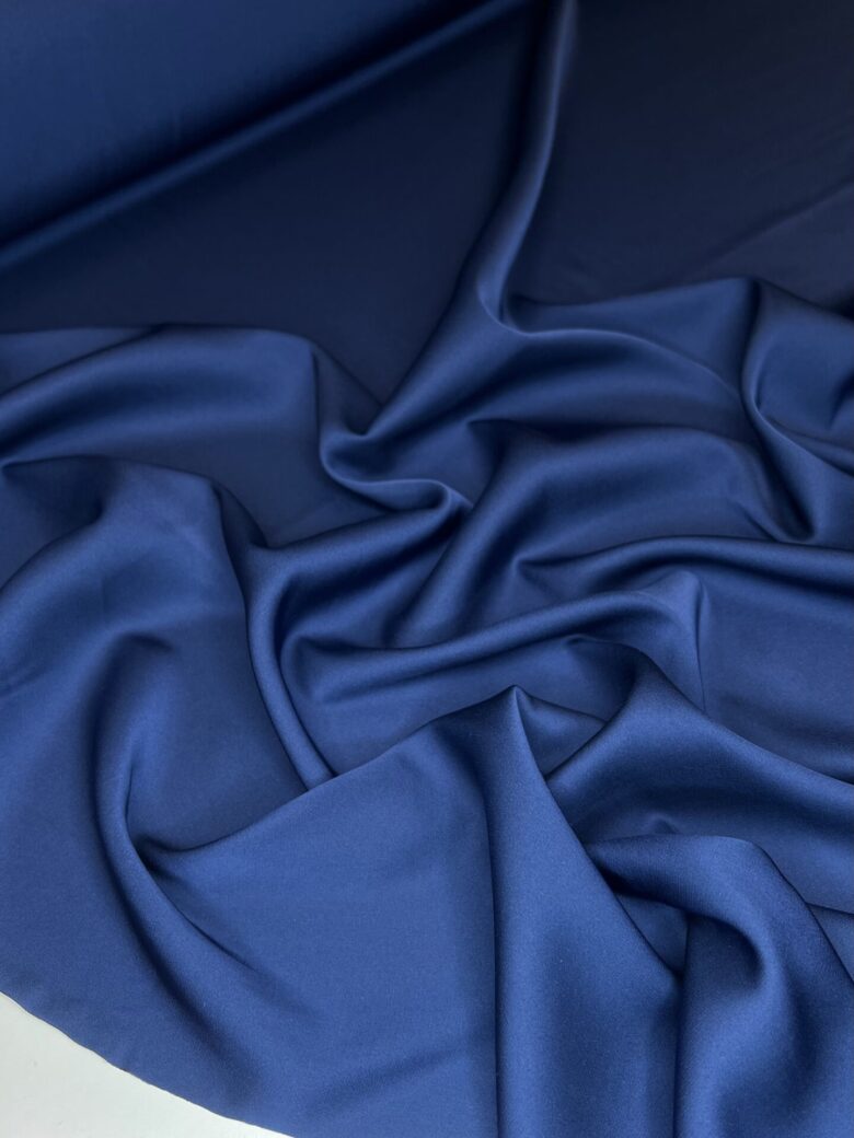 Armani silk (satin) in "Sapphire Blue" color
