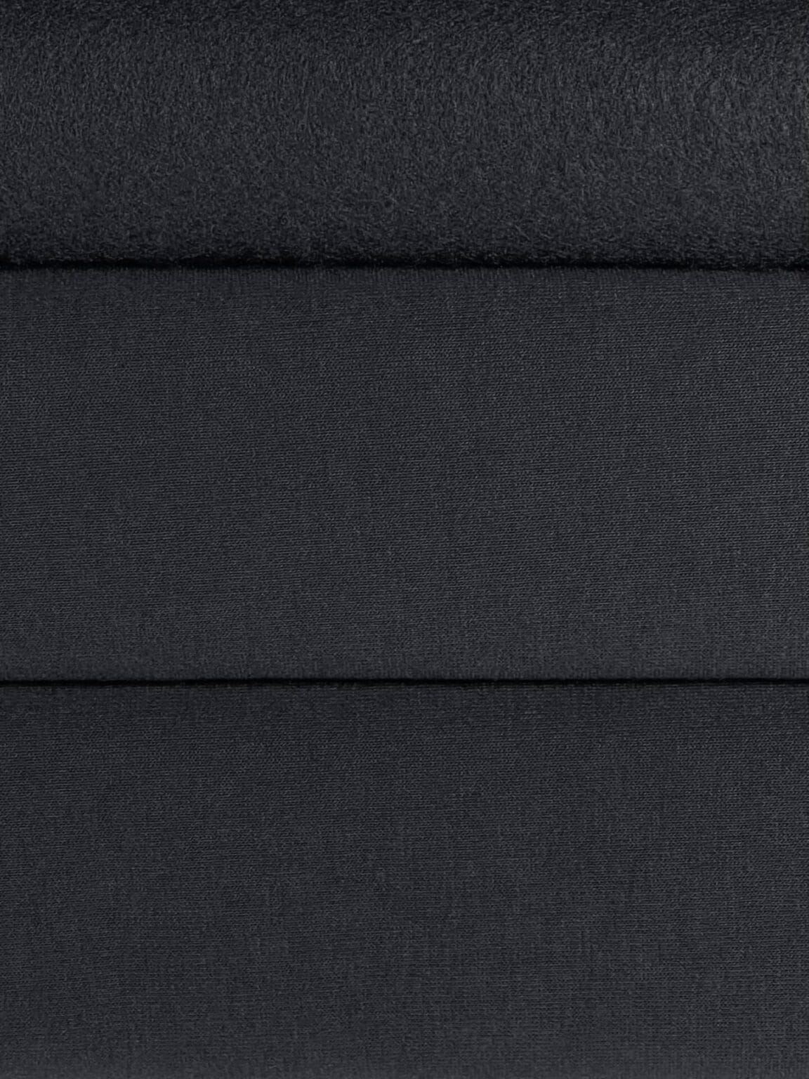 Three-thread loop knit fabric with fleece PENYE graphite gray color