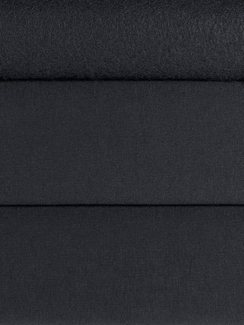 Three-thread loop knit fabric with fleece PENYE graphite gray color