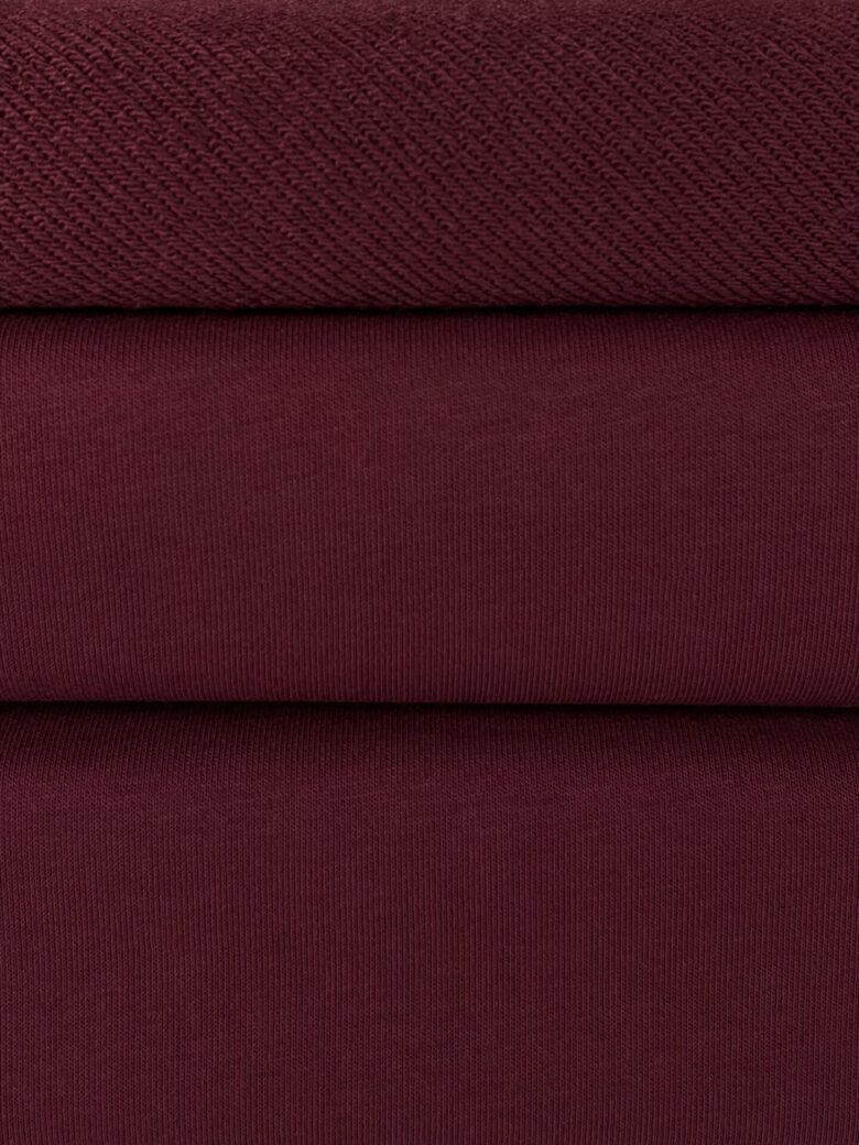 „Diagonal“ trisiūlis kilpinis trikotažas „Burgundy“ (KD02)