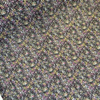 Plisuots šifons ar maziem ziedu rakstiem - Image 3