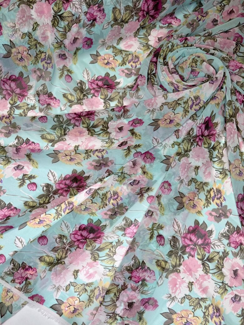 Chiffon "Garden Flowers"