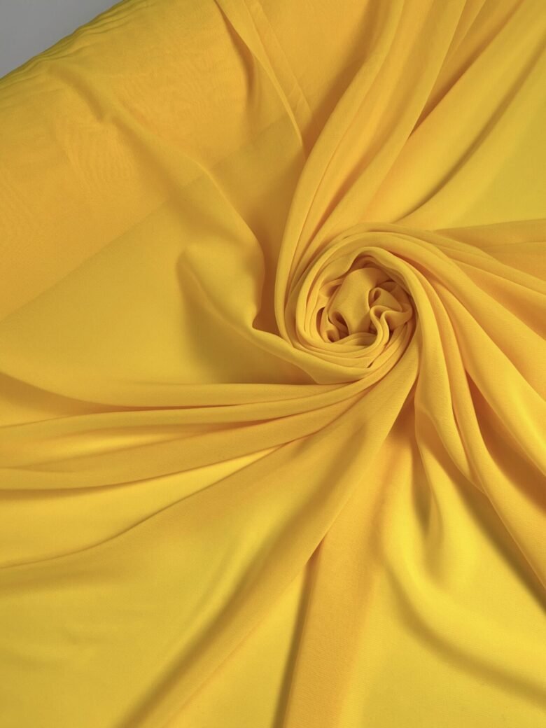 Solid Chiffon in Egg Yolk Color