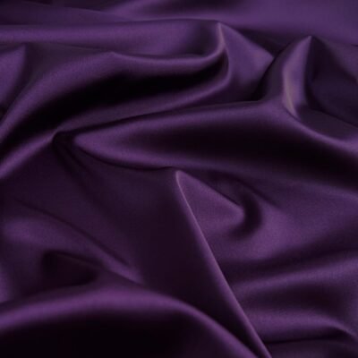 Armani silk (satin) dark violet color - Image 1