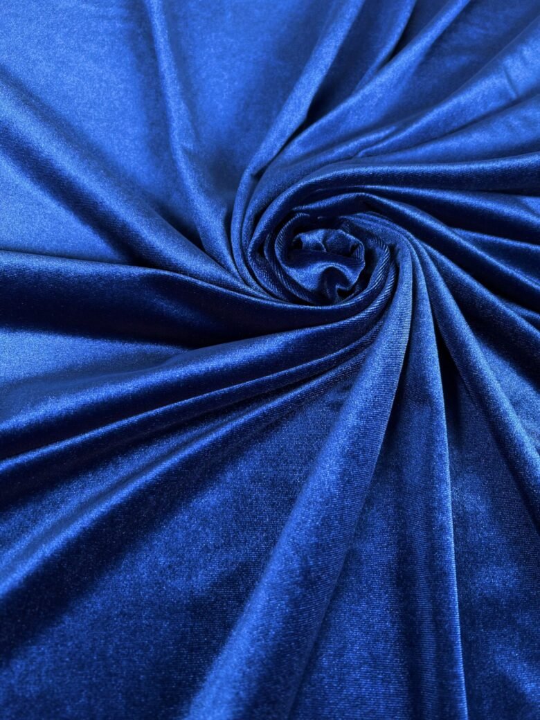 Stretch Velvet in Royal Blue