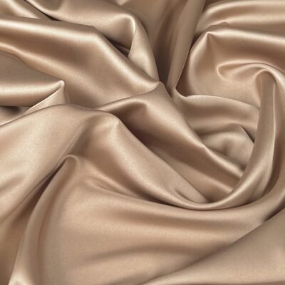 Armani silk (satin) in "Latte" color - Image 1