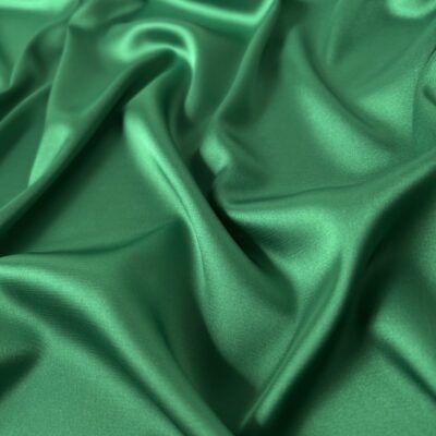 Armani silk (satin) in bright green color - Image 1