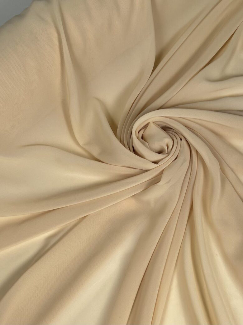 Solid Chiffon in Cream Color