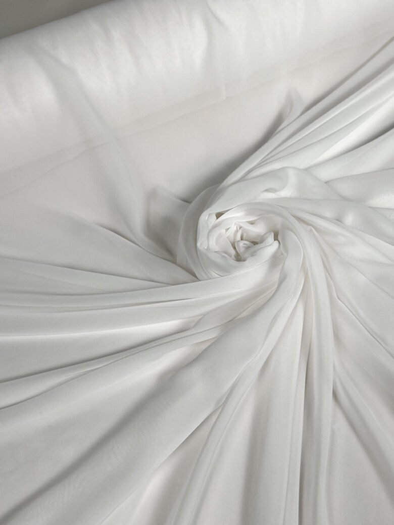 Solid Chiffon in Snow White