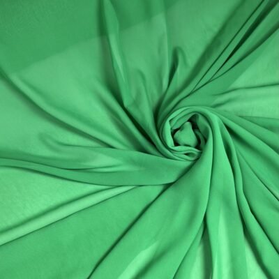 Vienkrāsains šifons zaļā krāsā - Image 1