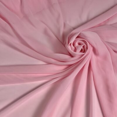 Vienskrāsu šifons „Baby Pink” krāsā - Image 1
