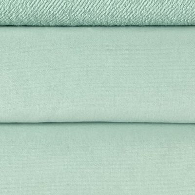 „Diagonal“ trisiūlis kilpinis trikotažas „Light Mint“ krāsā (MX02)