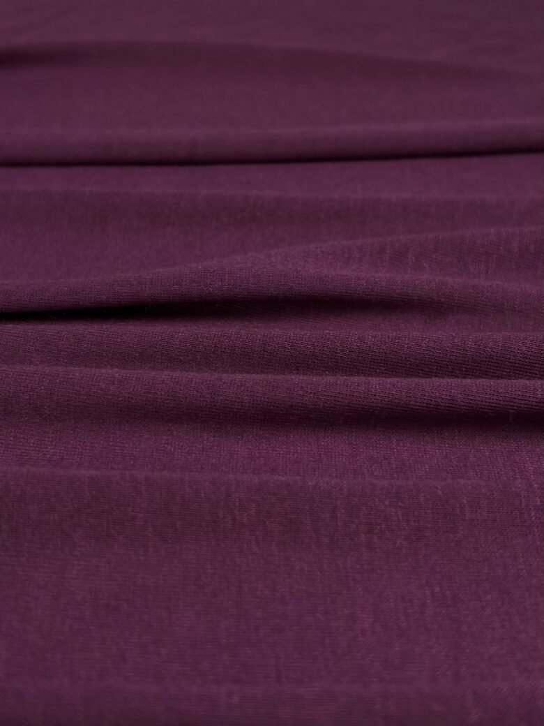 Intimissimi modal and cashmere wool thin fabric with elastane in dark violet color